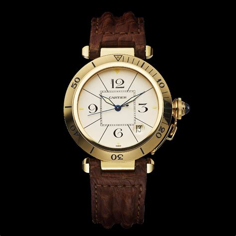 cartier pasha quartz|pasha de cartier leather watch.